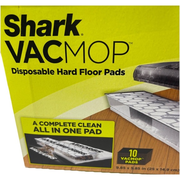 Shark Disposable Hard Floor VacMop Vacuum Mop Pad Refills 10 Count VMP10 S9 - Picture 6 of 6